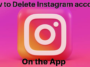 How to Delete Instagram Account from App