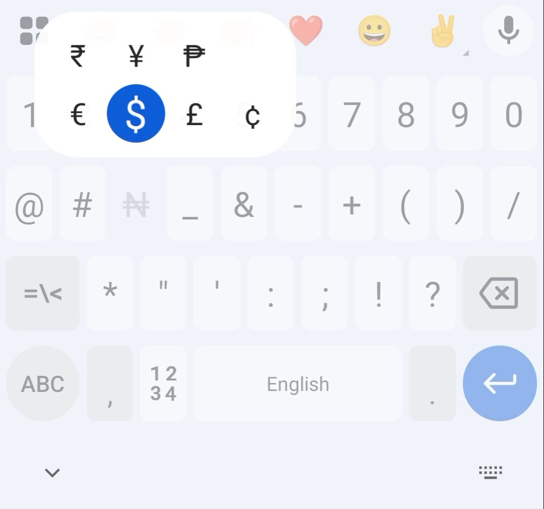 How to Add ₦aira Sign on your Android Keyboard